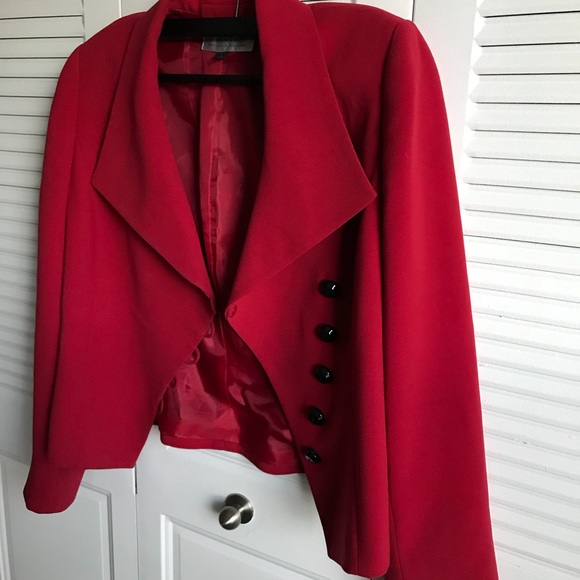 Red Tahari Arthur S. Levine Blazer - Picture 3 of 5